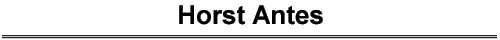 Horst Antes