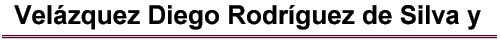 Velzquez Diego Rodrguez de Silva y