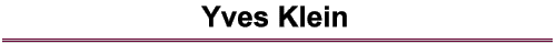 Yves Klein